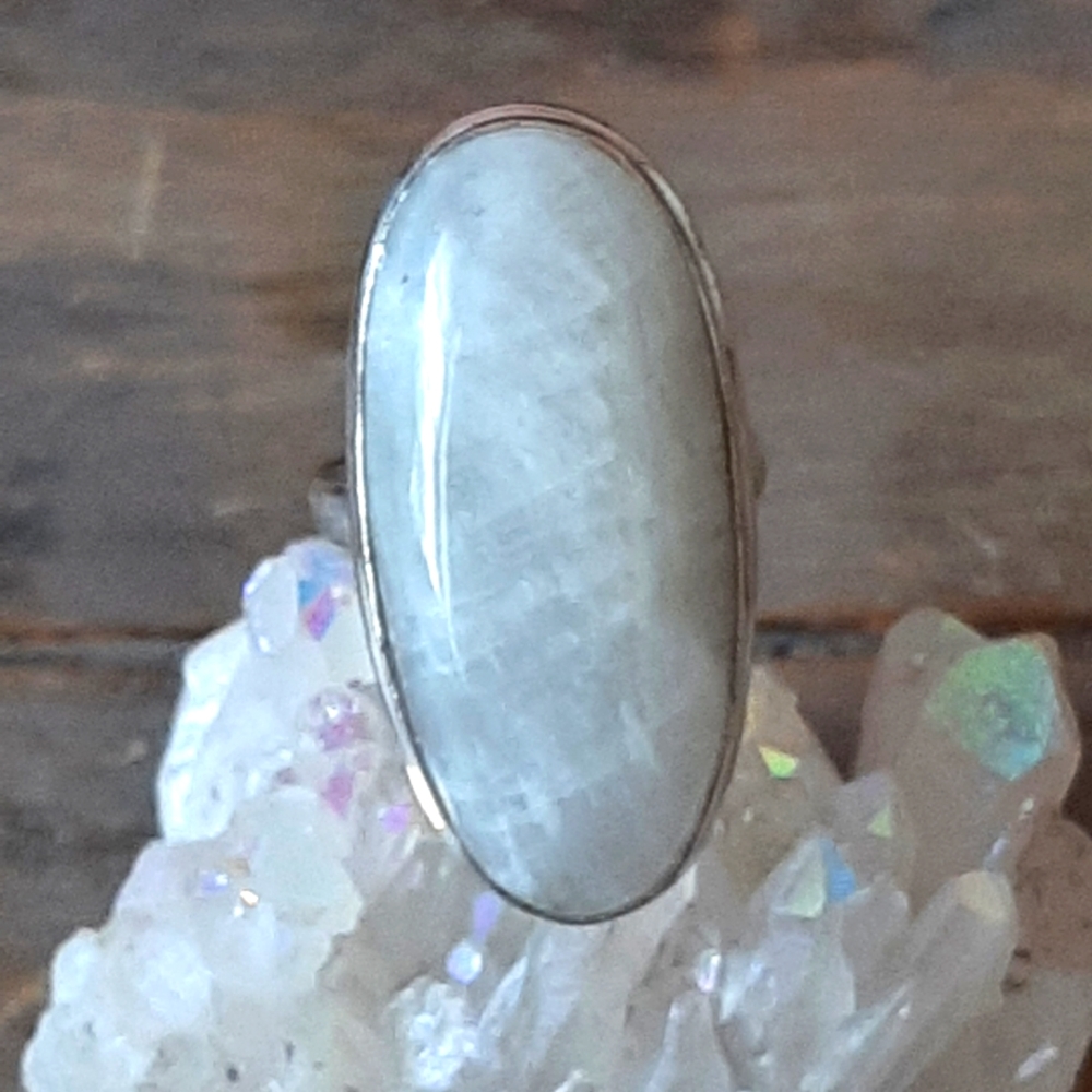 Moonstone Natural Stone Ring Size 8